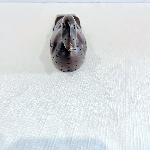 Vintage Froelich Wooden Duck Door Stop Jam Stay Wedge Hand Crafted Mahogany - Picture 2 of 8